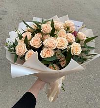Букет Кремовые розы Латте в Дрезне