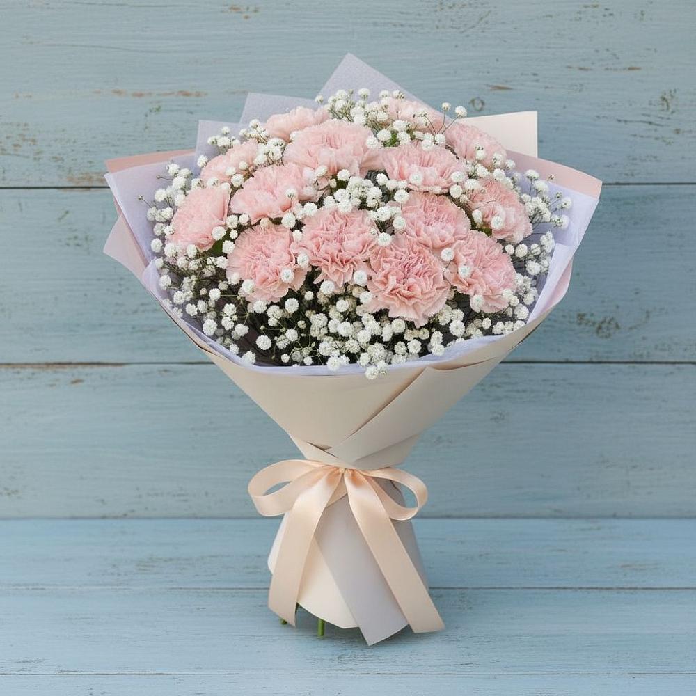 Букет цветов из: Гвоздики в Дрезне