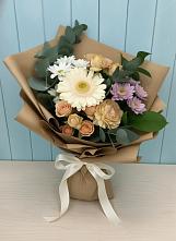 Букет цветов из:  Герберы и Хризантемы в Дрезне