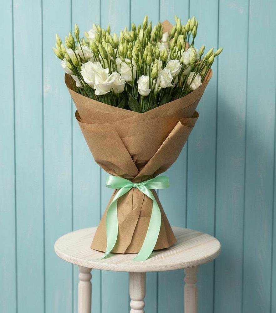 Букет цветов из: Лизиантусы в Дрезне