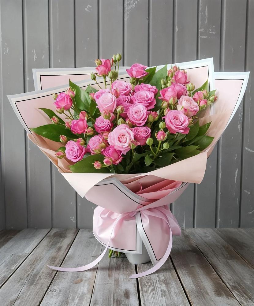 Букет Розовый кустик в Дрезне