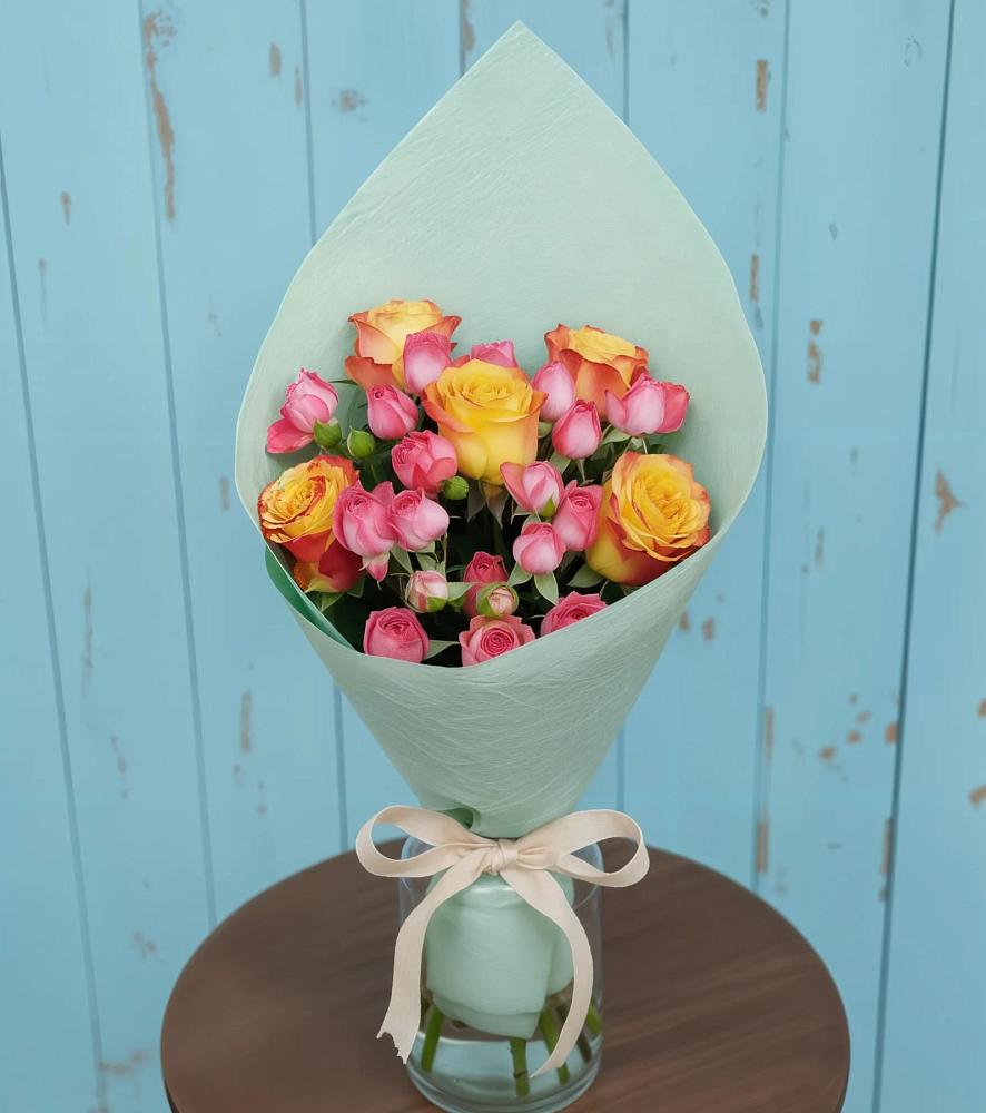 Букет цветов из: Розы в Дрезне