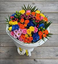 Букет цветов из:  Розы и Хризантемы в Дрезне