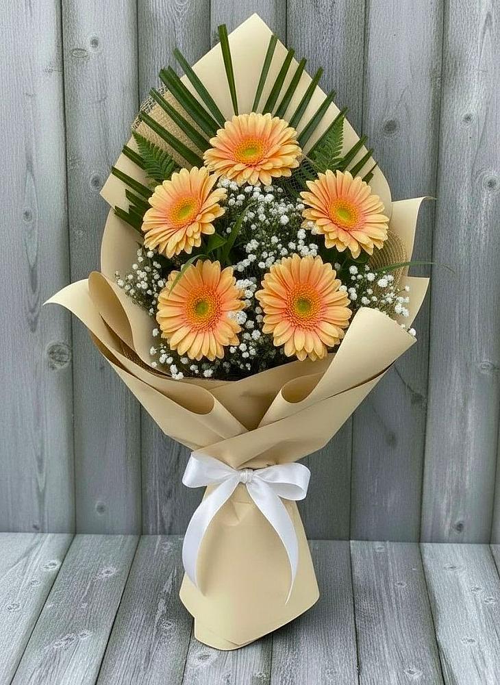 Букет цветов из: Герберы в Дрезне