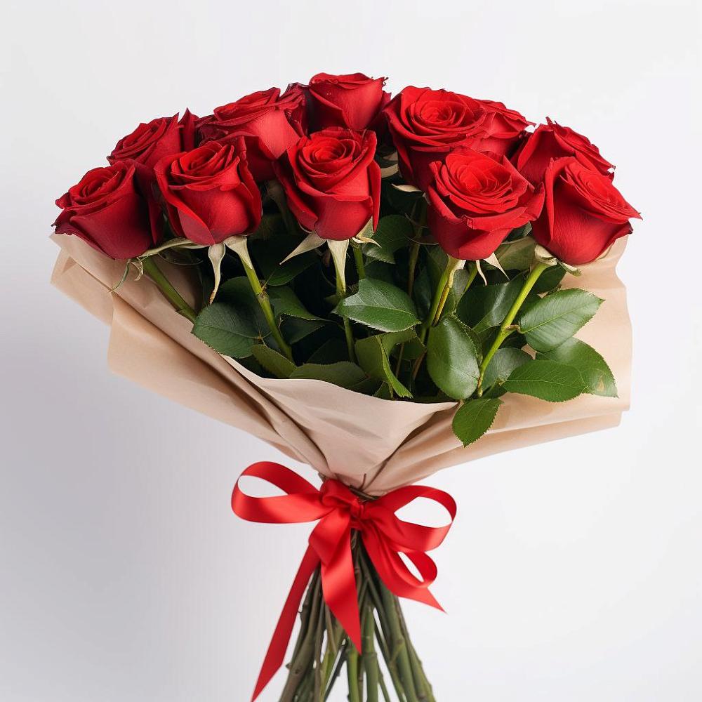 Букет 11 Красных роз Эдлесс Лав в Дрезне
